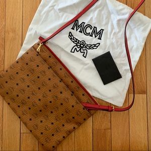 MCM authentic cross body pouch